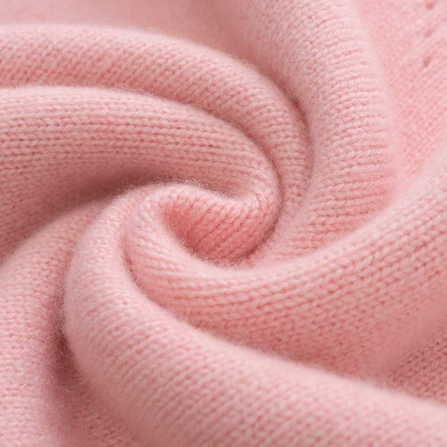 Round Neck Short-Sleeved Cashmere Sweater - DAISYSILK