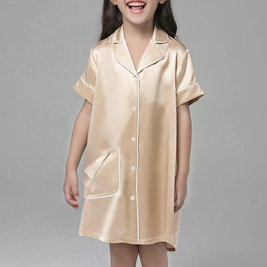 Silk Nightshirt For Girls - DAISYSILK