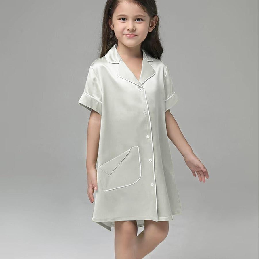 Silk Nightshirt For Girls - DAISYSILK