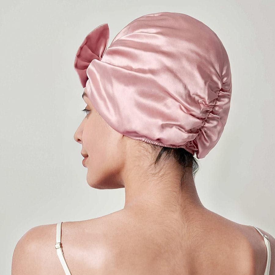 Silk Vintage Bow-Knot Sleep Cap - DAISYSILK