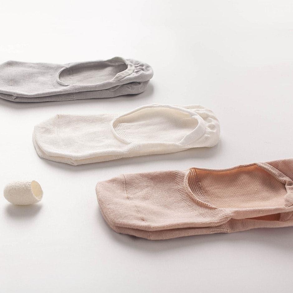 Skin-friendly Women's Silk Invisible Boat Socks - DAISYSILK