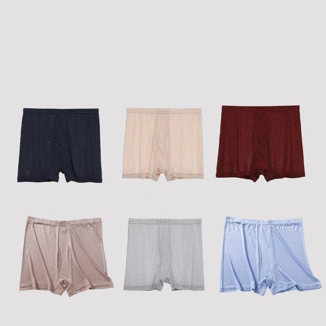 Soft Silk Knit Boxer Shorts 4Pcs for Men - DAISYSILK