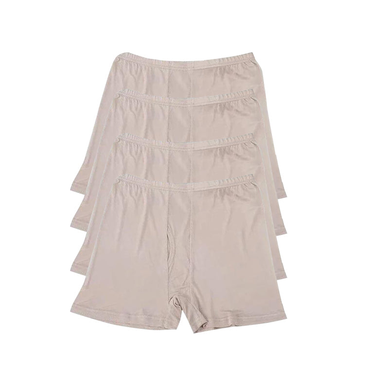 Soft Silk Knit Boxer Shorts 4Pcs for Men - DAISYSILK