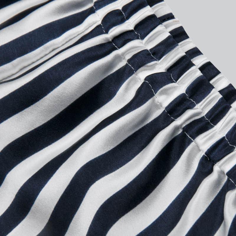 Stripe Kids Silk Pajama Short Set - DAISYSILK