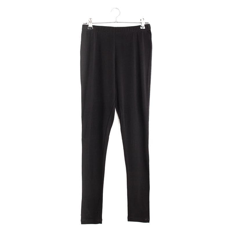 100% Silk Women Thermal Underwear Pants, Black