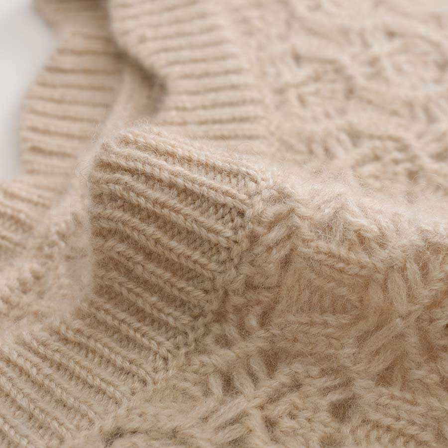 Women's Cashmere Crochet Sweater - DAISYSILK