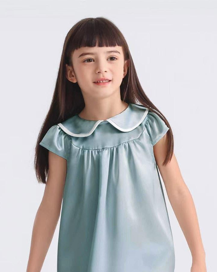 Kids Baby Girl Silk Nightgown - DAISYSILK
