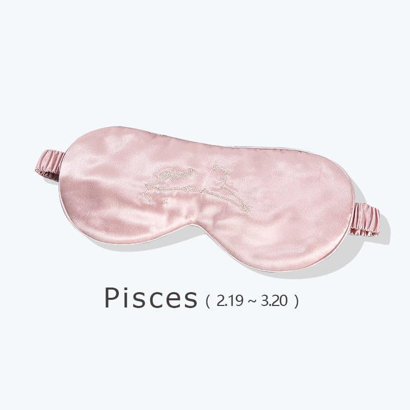 12 Constellation Pink Silk Sleep Mask 22 Momme - DAISYSILK