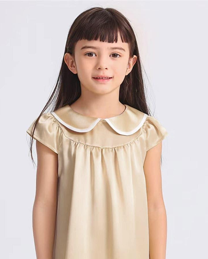 Kids Baby Girl Silk Nightgown - DAISYSILK