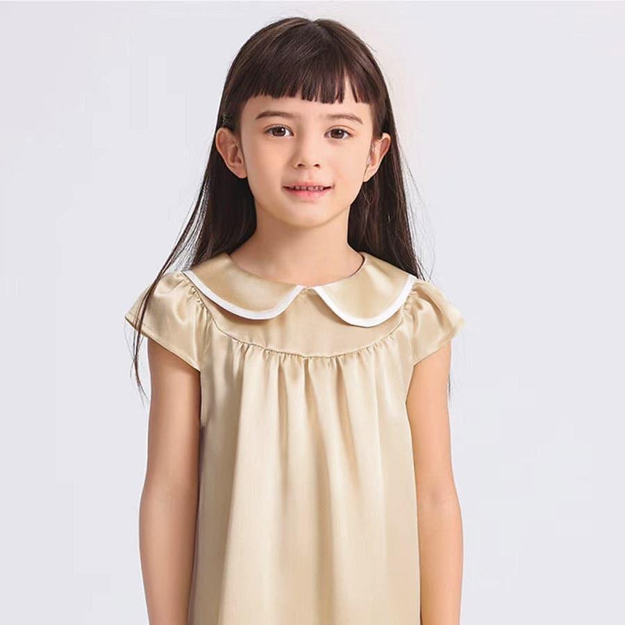 Kids Baby Girl Silk Nightgown - DAISYSILK