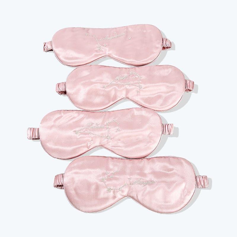 12 Constellation Pink Silk Sleep Mask 22 Momme - DAISYSILK